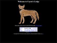 Tablet Screenshot of coyoteslodge.com